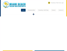 Tablet Screenshot of miamibeachoceanwatersports.com